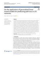 On the application of generalized linear mixed models for predicting path loss in LTE networks