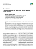Clusters of adolescent and young adult thyroid cancer in Florida counties