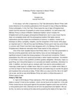 A Merleau-Pontian Response to Steven Pinker: Reason and Data