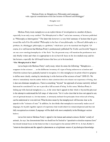 Merleau-Ponty on Metaphysics, Philosophy and Language, with a special consideration of his late lectures on Husserl and Heidegger