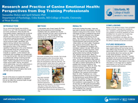 Research and Practice of Canine Emotional Health: Perspectives from Dog Training Professionals