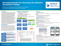 Developing Health Care Scenarios for Situation Awareness Training