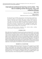 International professional learning communities: The role of enabling school structures, trust, and collective efficacy