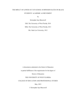 The Impact of Lower Out-of-School Suspension Rates on Black Students' Academic Achievement