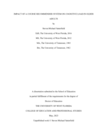 Impact of a Course Recommender System on Cognitive Load in Older Adults