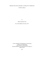 Before the Gold Standard: Alternative Currencies in West Africa