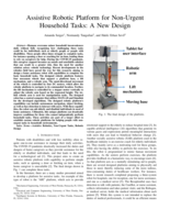 Assistive Robotic Platform for Non-Urgent Household Tasks: A New Design