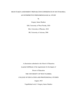 High Stakes Assessment Preparation Experiences in South Korea: An Interpretive Phenomenological Study