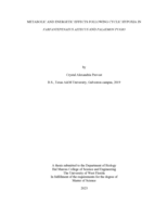 Metabolic And Energetic Effects Following Cyclic Hypoxia In Farfantepenaeus Aztecus And Palaemon Pugio