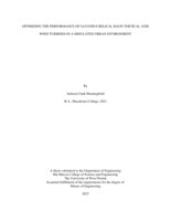 Optimizing the Performance of Savonius Helical Bach Vertical Axis Wind Turbines in a Simulated Urban Environment