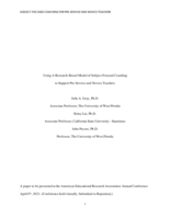 Using A Research-Based Model of Subject-Focused Coaching to Support Pre-Service and Novice Teachers