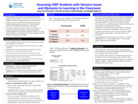 Assessing UWF Students with Sensory Issues and Obstacles to Learning in the Classroom