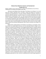 Merleau-Ponty, Modernism, Structure, and Postmodernism: In Honor of Kah Kyung Cho