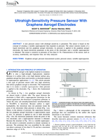 Ultrahigh-Sensitivity Pressure Sensor With Graphene Aerogel Electrodes
