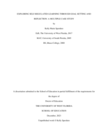Exploring Self-Regulated Learning Through Goal Setting and Reflection: A Multiple Case Study