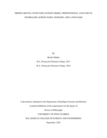 Hidden Mental State Explanation (HMSE): Propositional analysis to generalize across tasks, domains, and language