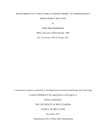 Development of a New Global Training Model as a Performance Improvement Solution