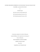Adverse Childhood Experiences and Secondary Trauma in Head Start Teachers: A Qualitative Study