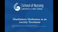 Mindfulness meditation as an anxiety treatment