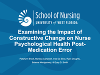 Examining the Impact of Constructive Change on Nurse Psychological Health Post-Medication Error