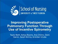 Improving Postoperative Pulmonary Function Through Use of Incentive Spirometry