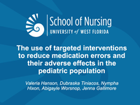 The use of targeted interventions to reduce medication errors and their adverse effects in the pediatric population