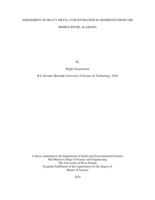 Assessment of Heavy Metal Concentration in Sediments from the Mobile River, Alabama
