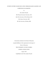 Student-Centric Online Education: Problem-Based Learning and Competence in Geometry