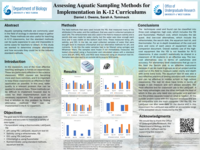 Assessing Aquatic Sampling Methods for Implementation in K-12 Curriculums