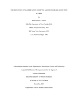 The Influence Of Gamification On Fifth- And Sixth-Grade Math Test Scores