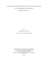 Social Race, Socoieconomic Status, And Subadult Age Estimation In A Contemporary Forensic Sample From New Mexico, U.S.