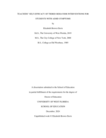 Teachers' Self-Efficacy of Tiered Behavior Interventions for Students with ADHD Symptoms