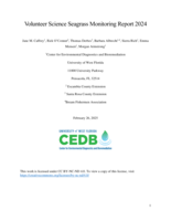 Volunteer Science Seagrass Monitoring Report 2024