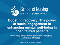 Boosting Recovery: The power of social engagement in enhancing mental well-being in hospitalized patients