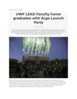 UWF LEAD Faculty honor graduates with Argo Launch Party