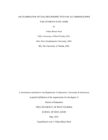 An Examination of Teacher Perspectives on Accommodations for Students With ADHD