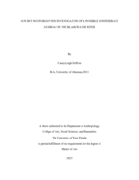 Gun but Not Forgotten: Investigation of a Possible Confederate Gunboat in the Blackwater River
