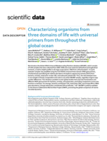 Characterizing organisms from three domains of life with universal primers from throughout the global ocean