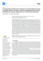 A Comparative Performance Analysis of Locally Deployed Large Language Models through a Retrieval-Augmented Generation Educational Assistant Application for Textual Data Extraction