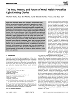The Past, Present, and Future of Metal Halide Perovskite Light-Emitting Diodes