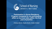 Participation in nurse residency program compared to not participating effect on burnout rates within the first year of practice