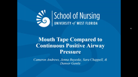 Mouth Tape Compared to Continuous Positive Airway Pressure