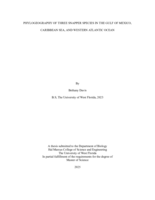 Phylogeography of Three Snapper Species from the Gulf of Mexico, Caribbean Sea, and Western Atlantic Ocean