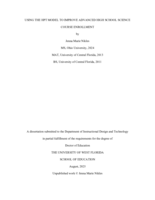 Using the HPT Model to Improve Advanced High School Science Course Enrollment