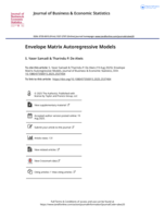 Envelope Matrix Autoregressive Models