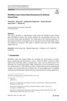 Modified Linear Failure Rate Distribution for Bathtub Hazard Data