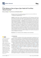 From Bottom of Sea to Space: Quo Vadis IoT? So What About Security?