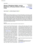 Disaster, Distributive Politics, and the Persistence of Partisan Divides in Climate Policy