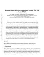 Technical Report on Efficient Integration of Dynamic TDD with Massive MIMO