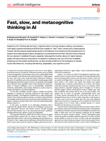 Fast, slow, and metacognitive thinking in AI